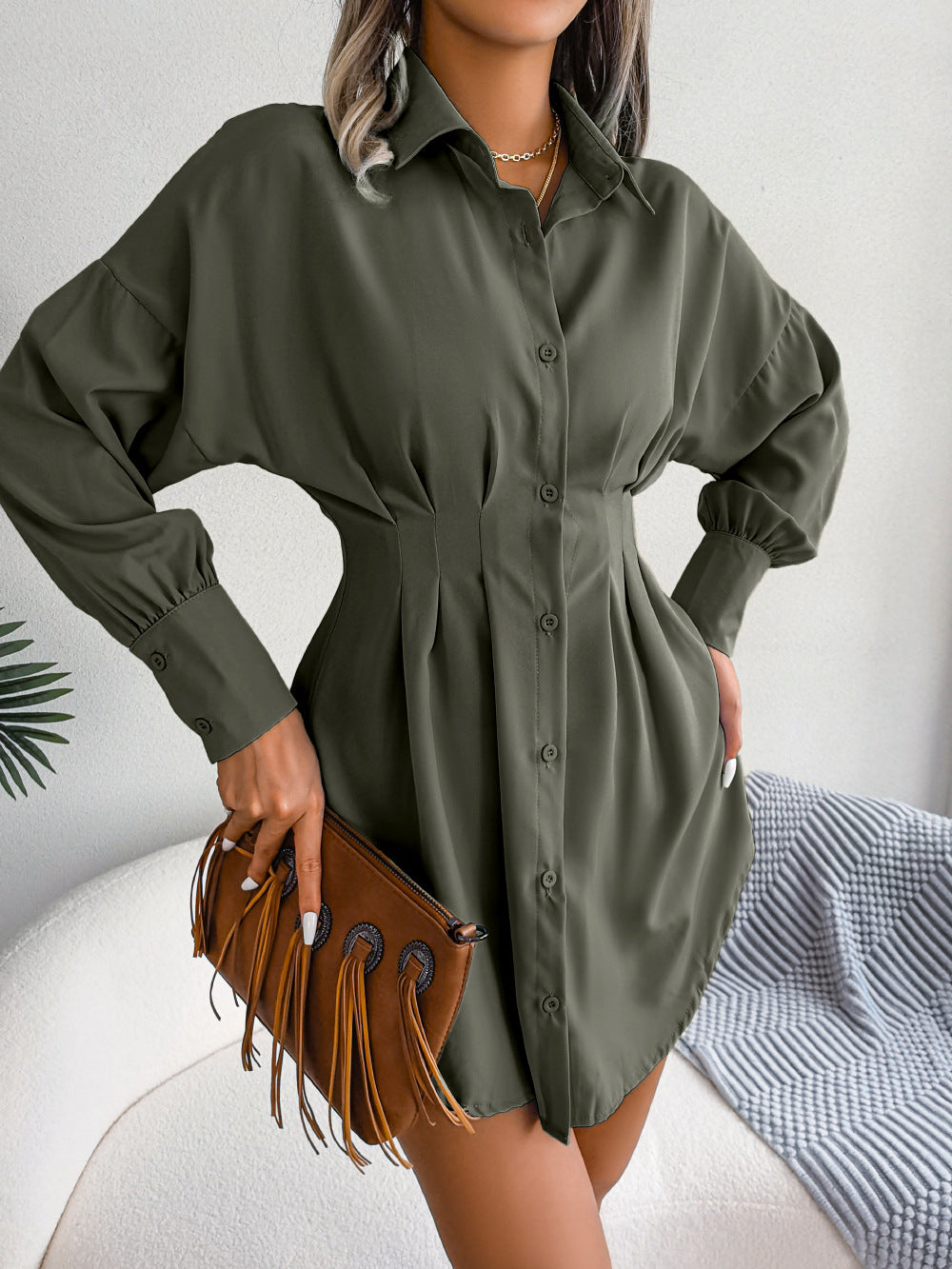 Women's Minimalist Shirt Dress