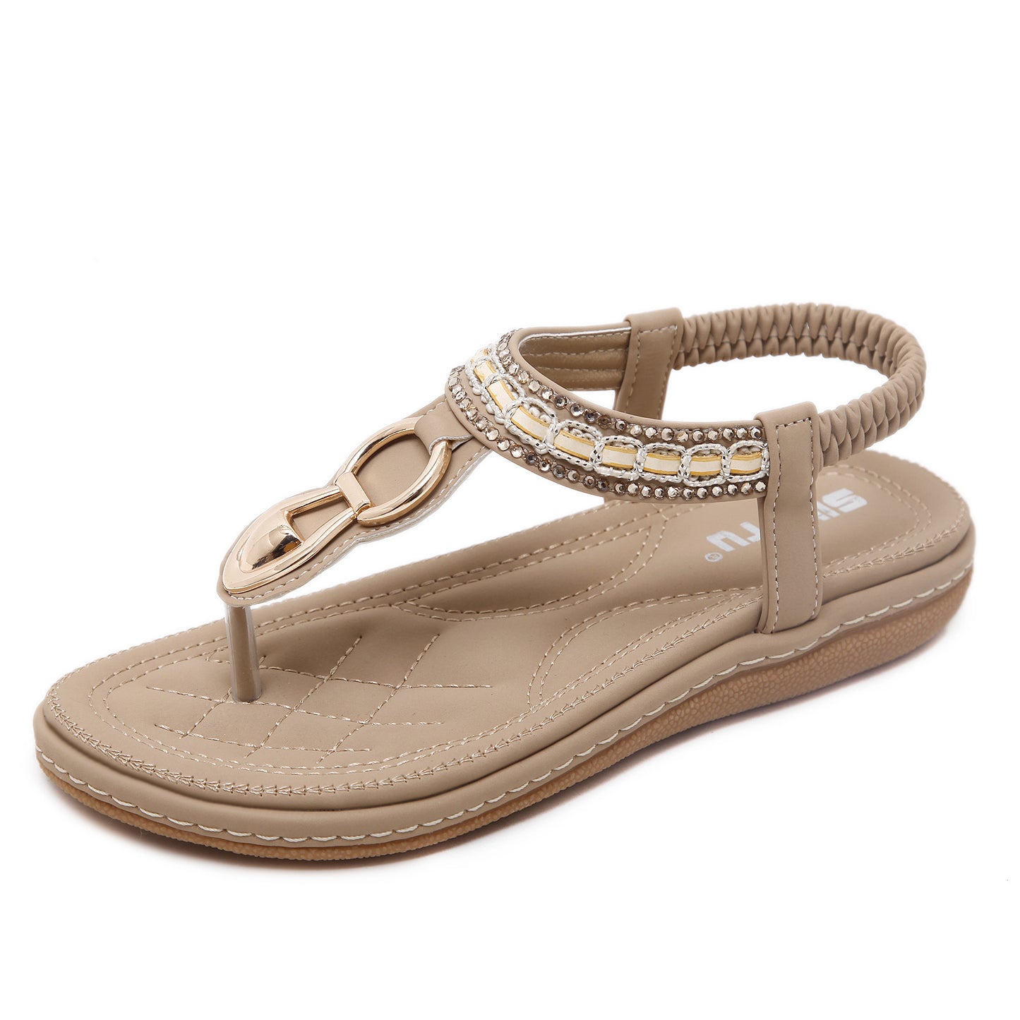 Women's Lace Boho Elastic Flat Sandals