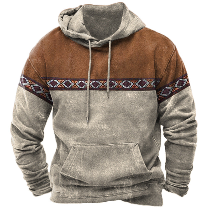 Men's Vintage Long Sleeve Hoodie