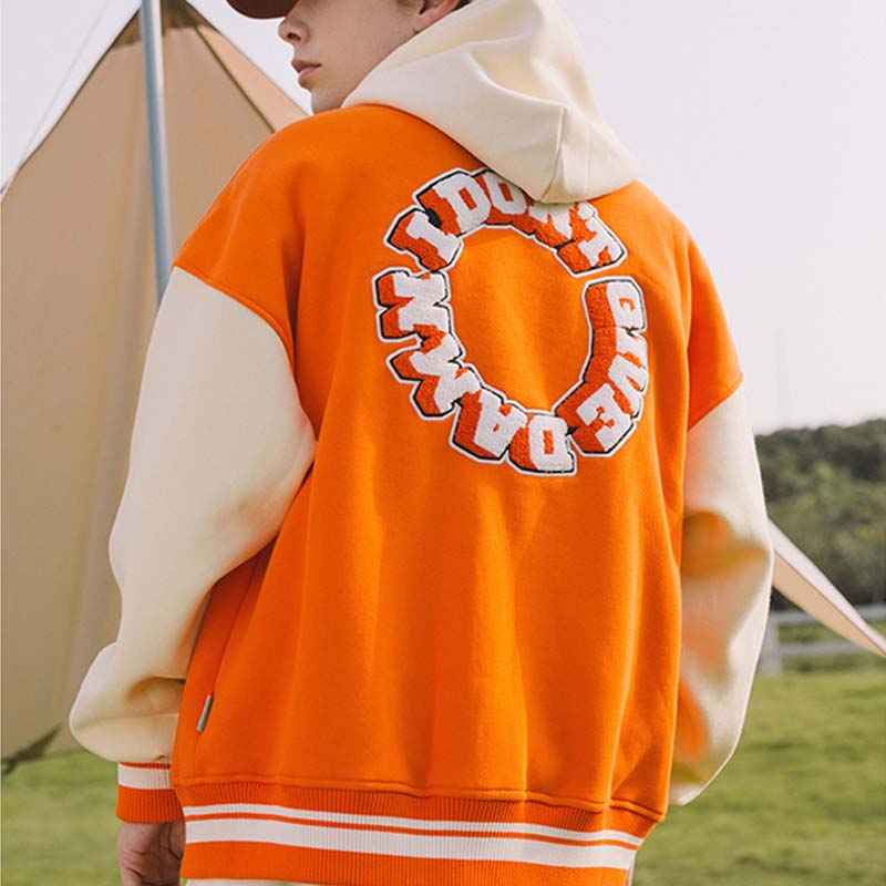 Men's Baseball Uniform Letter Embroidery Jacket