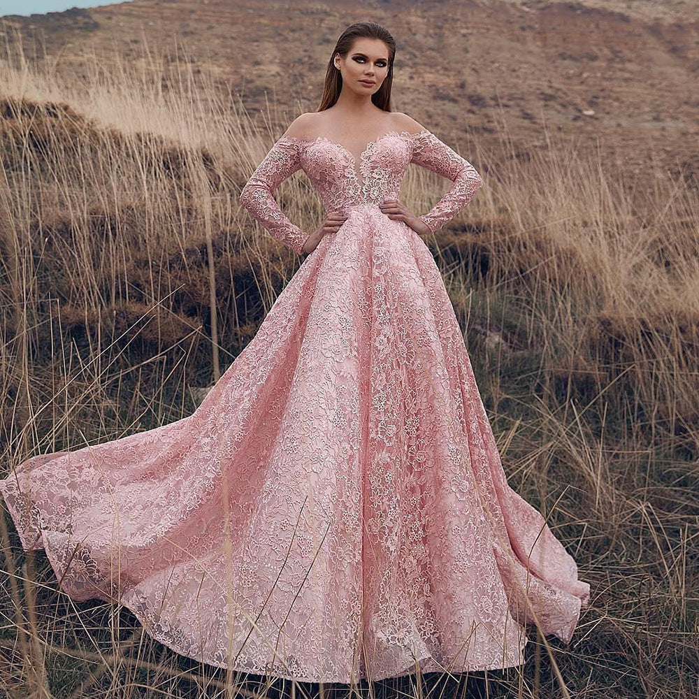 Bridal Wedding Dress Off Shoulder Wedding Dress