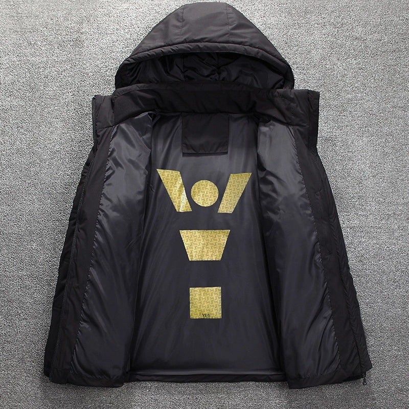 Men's Short Slim Padded Cotton Jacket All Weather Coats