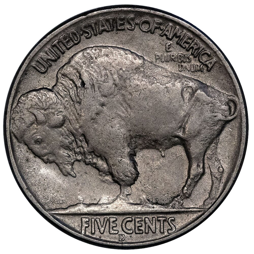 1937-D 3 Legs Buffalo Nickel 5C Coin