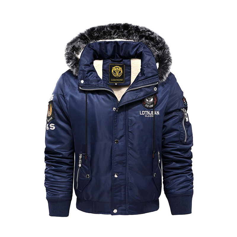 Men's Fleece Outdoor Sports Hooded Jacket