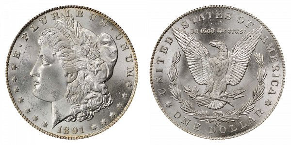 1891-CC Morgan Silver $1 Dollar