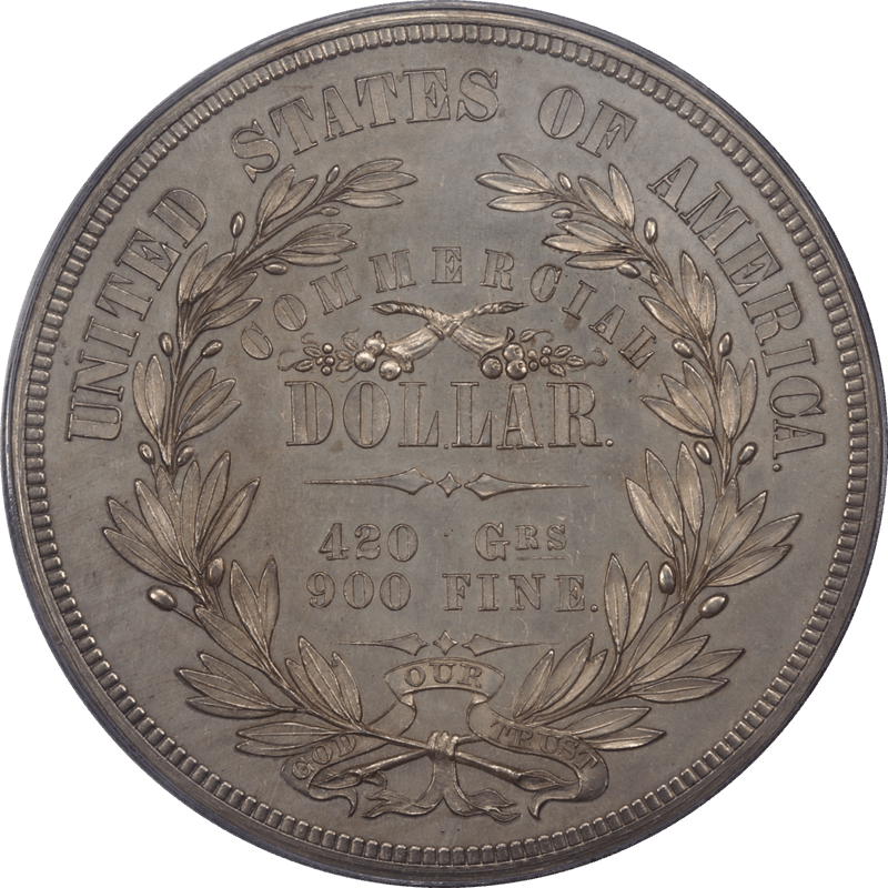 1872 T$1 PF Commercial Dollar
