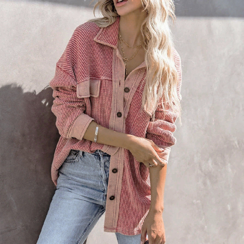 Women S Corduroy Shirts Casual Long Sleeve Top