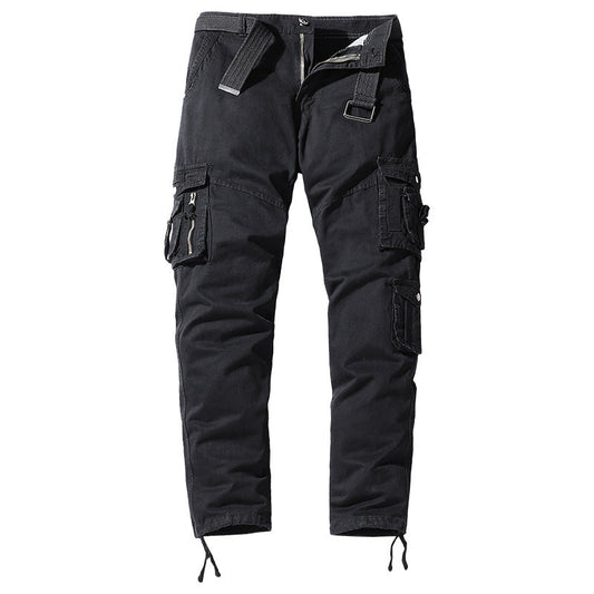 Men's Loose Straight Multi-pocket Outdoor Overalls