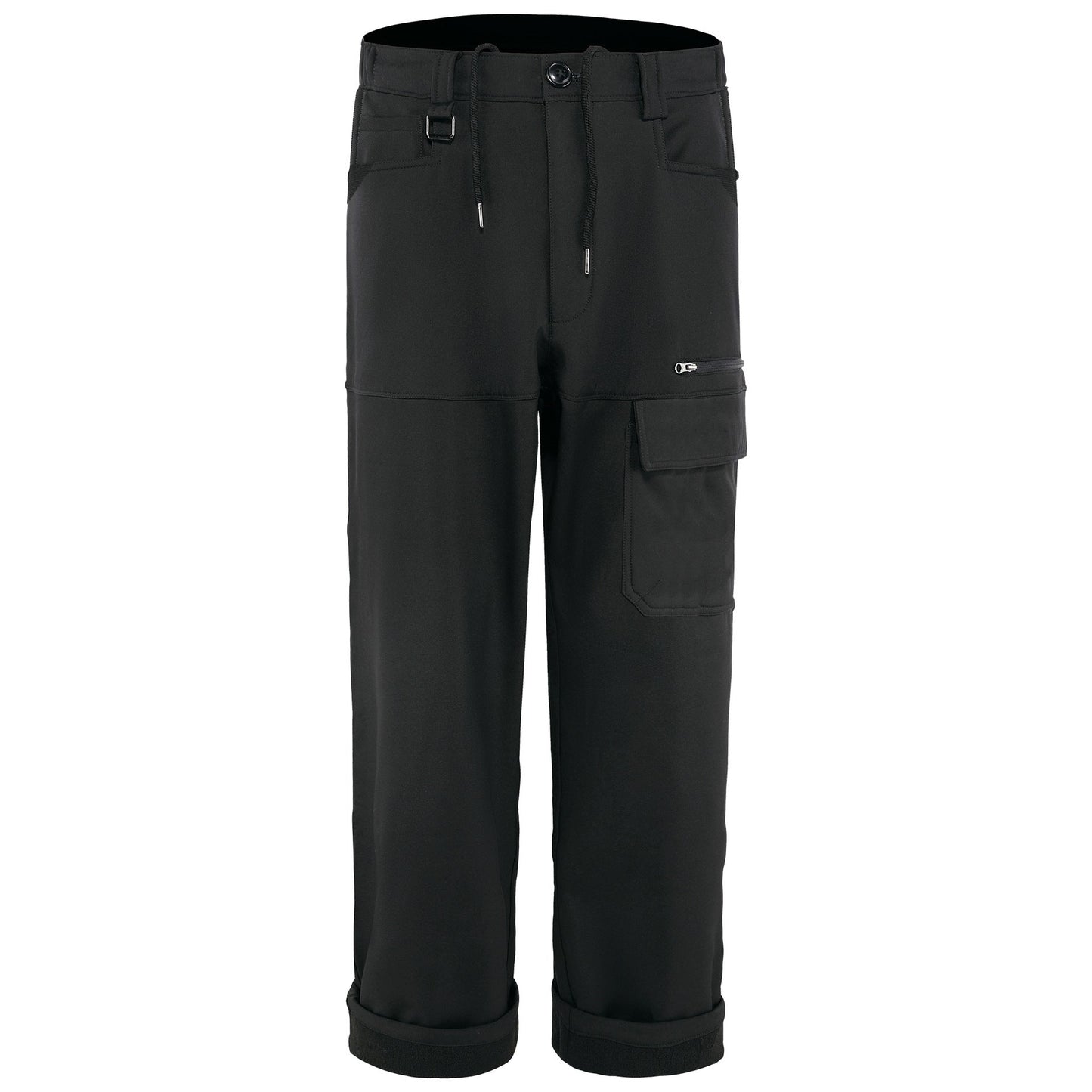 Men Plus Fleece Waterproof Multi-pocket Sports Long Pants