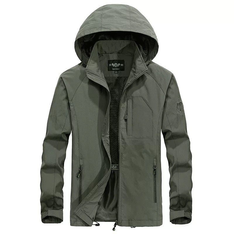 Men's Hiking Suit Waterproof Windbreaker Jacket