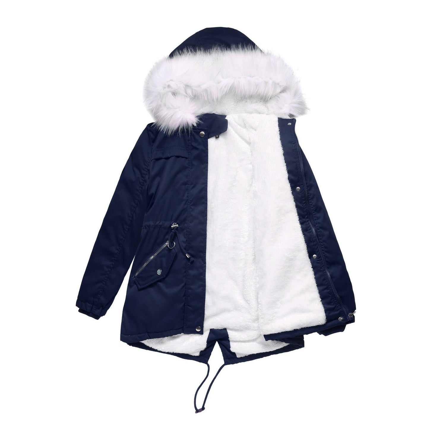 Women's Cotton Coat Fur Collar Loose Winter Jacket