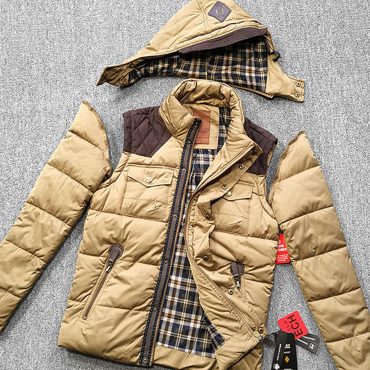 Versatile Winter Plaid Coat For Men