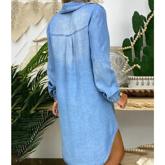 Women's Casual Denim Cardigan Shirt