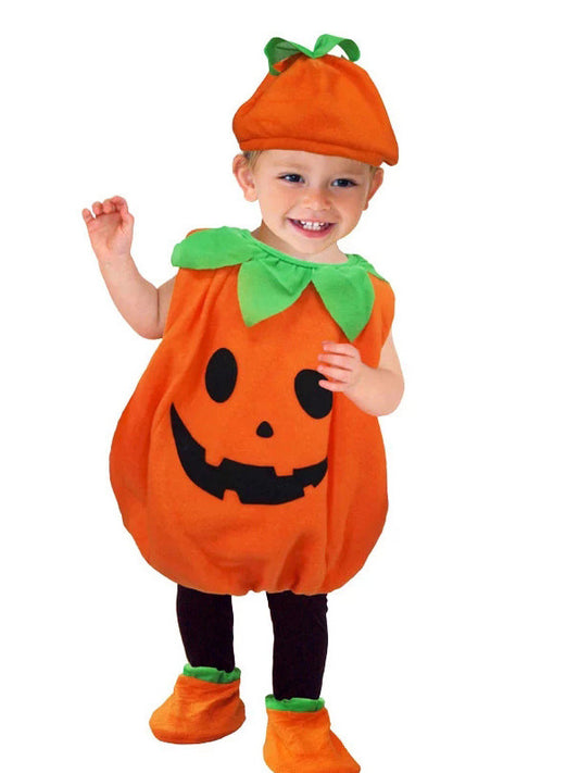 Halloween Pumpkin Onesie For Kids