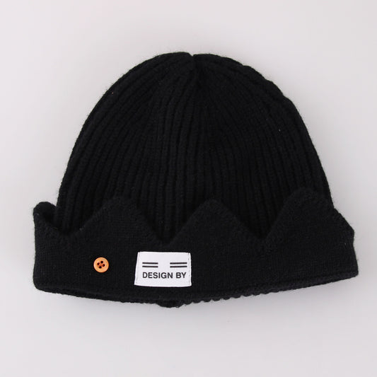 Women's Courtyard Style Cloth Label Knitted Hat Autumn And Winter Woolen Hat
