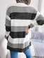 Women's Striped Knitted Cardigan