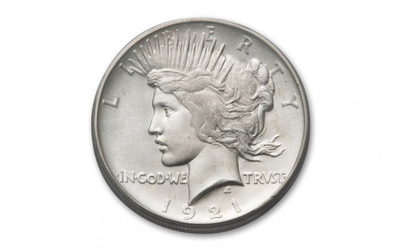 1921 High Relief Peace Dollar Coin