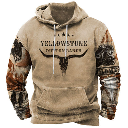 Men's Vintage Yellowstone Long Sleeve Sweatshirt