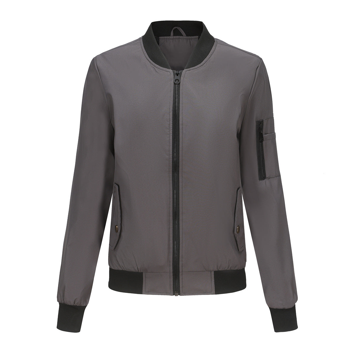 Women's Loose Stand Collar Baseball Uniform