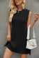 Women's Crewneck Knit Skirt Slit Dress