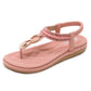 Women's Lace Boho Elastic Flat Sandals