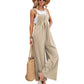 Women's Solid Color Casual Bib