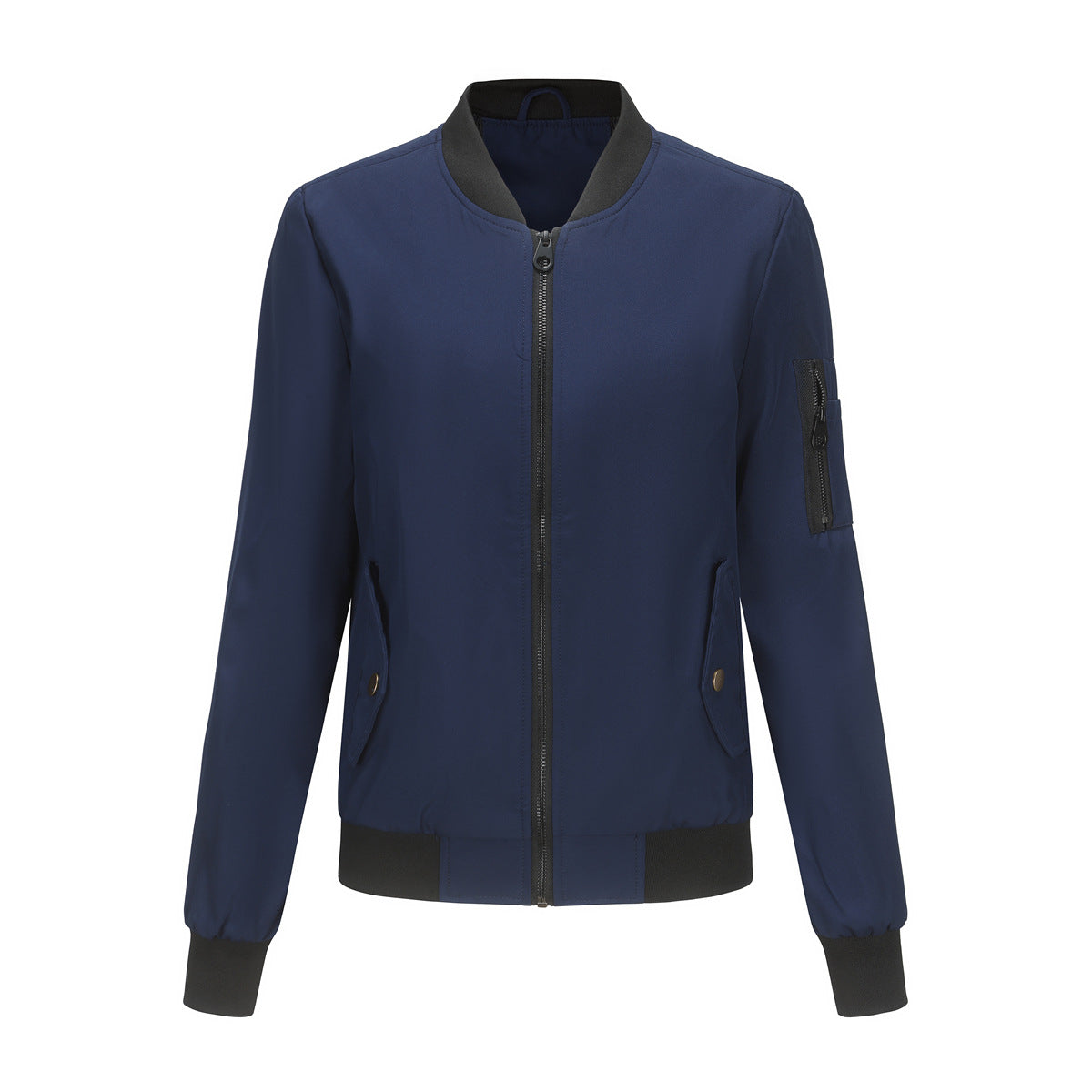 Women's Loose Stand Collar Baseball Uniform