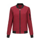 Women's Loose Stand Collar Baseball Uniform