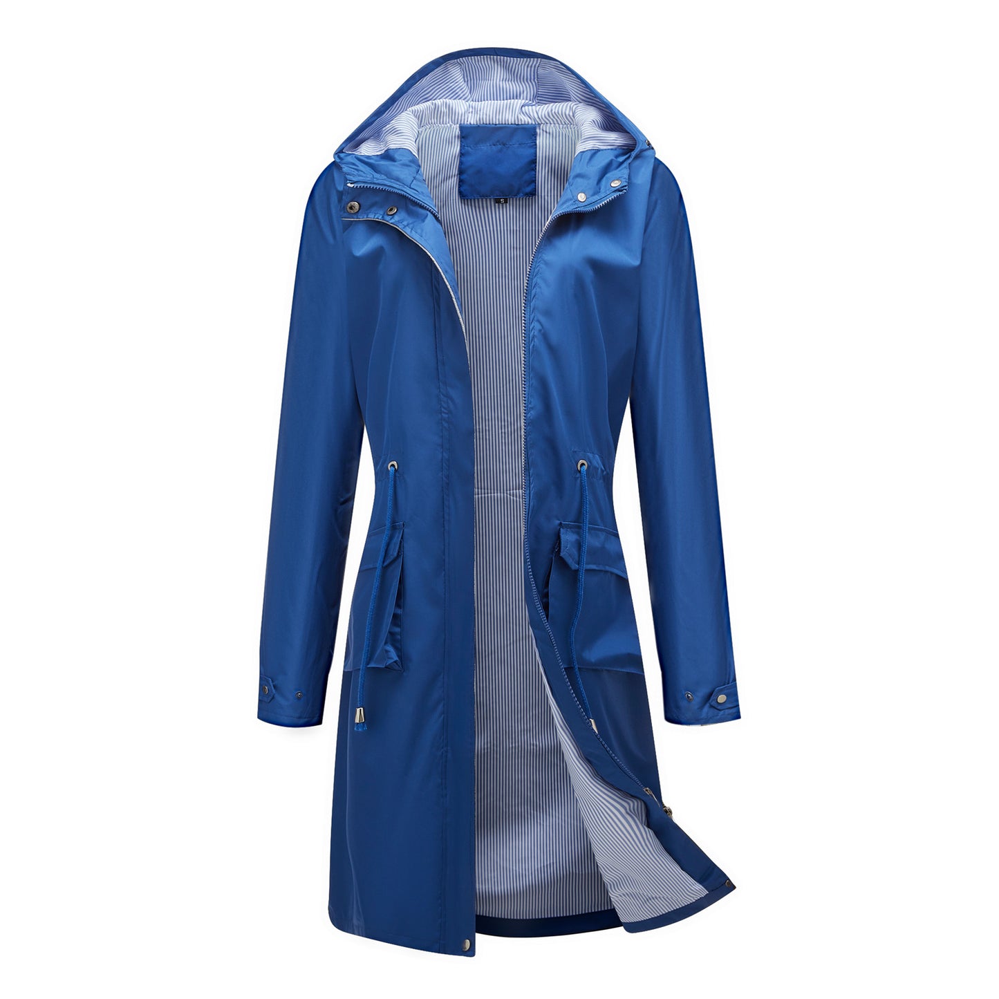 Women's Long Sleeve Hooded Solid Color Jacket