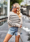 Women's Crew Neck Solid Knit Sweater