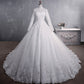 Bridal Wedding Dress Standing Collar Big Tail Wedding Dress