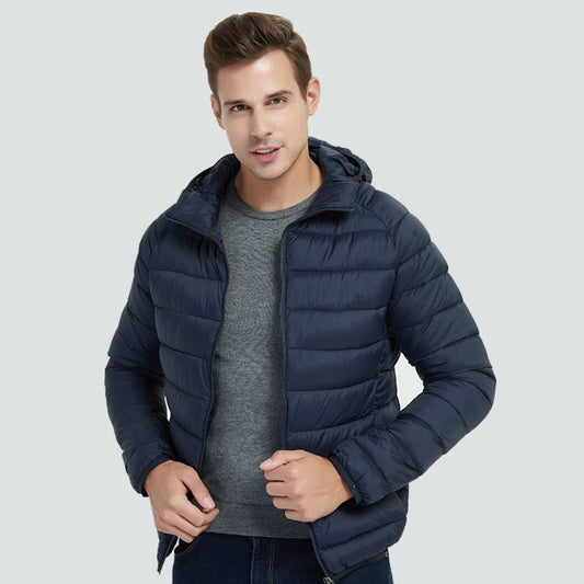 Men's Hooded Fitted Coats Down Jacket