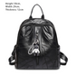 Women's Leather Large-capacity Fashion All-match Backpack