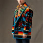 Men's Printed Fashion Short Coat Woolen Coat