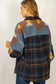Women's Colorblock Lapel Pocket Jacket