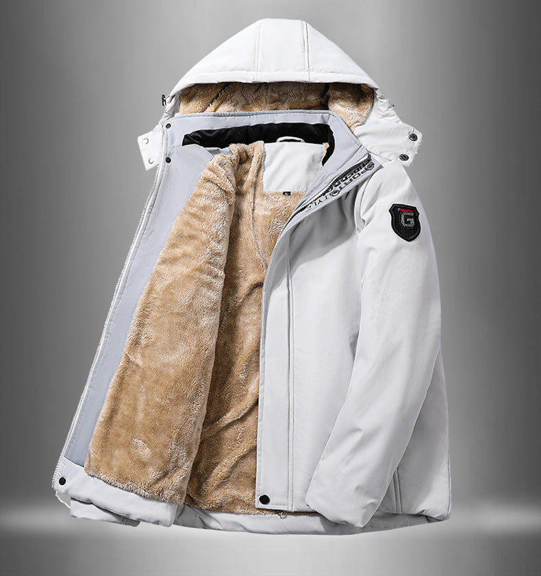 Men's Sherpa Lined Hooded Jacket