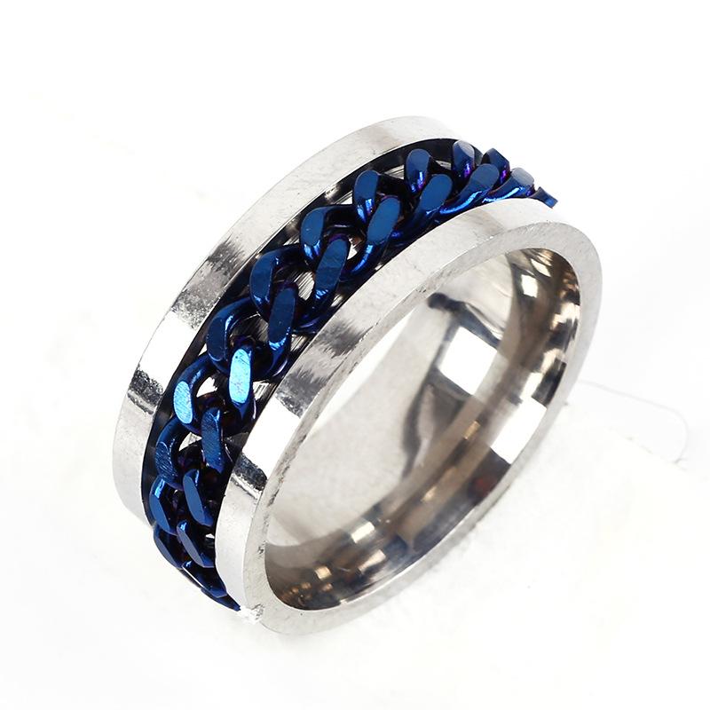 Men's Stainless Steel Ring Chain Rotating Jewelry – byshoppy