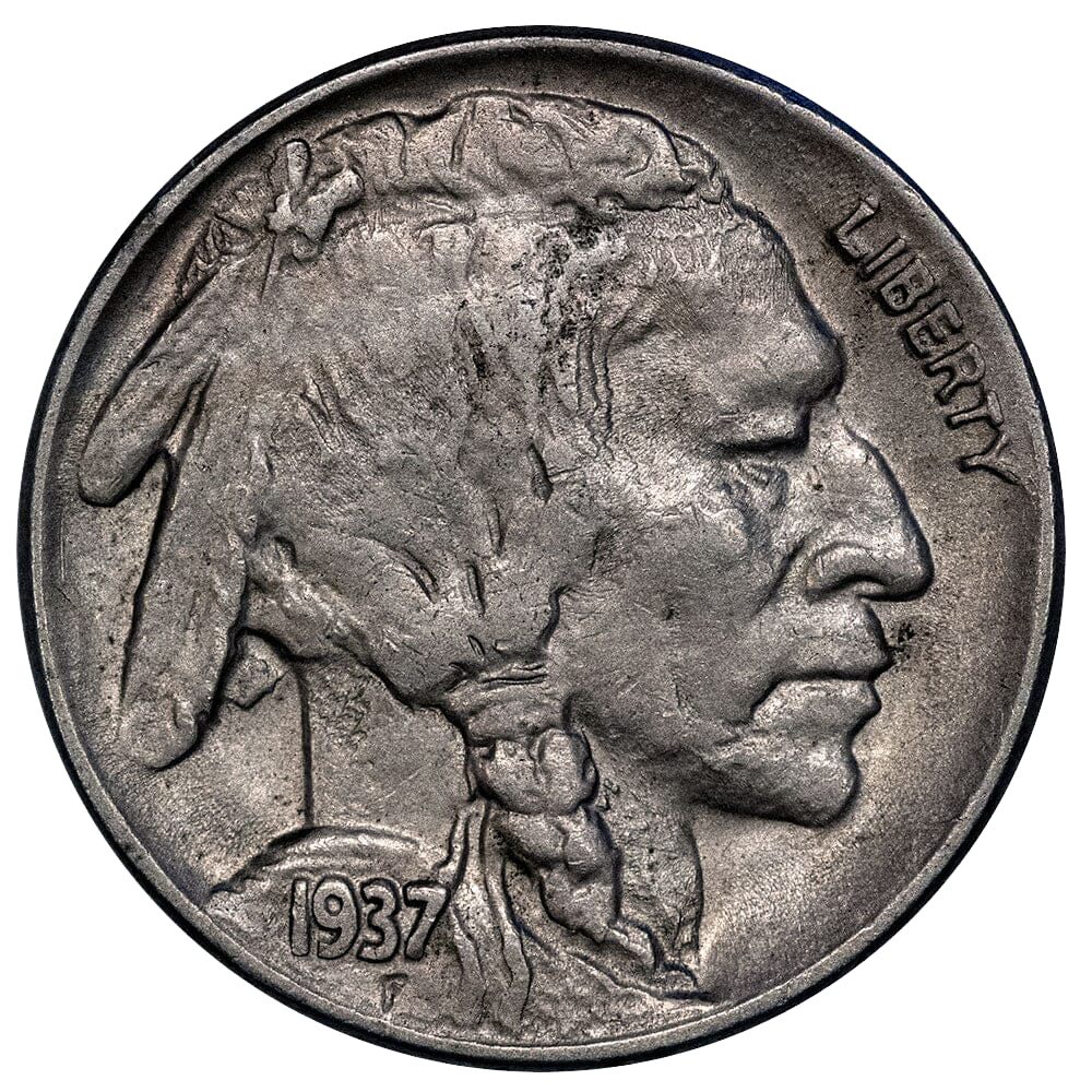 1937-D 3 Legs Buffalo Nickel 5C Coin