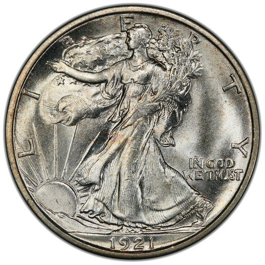 1921-S Walking Liberty Half Dollar 50C