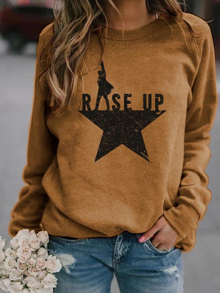 Rise Up Hamilton Star Women's Shirt Sweatshirt