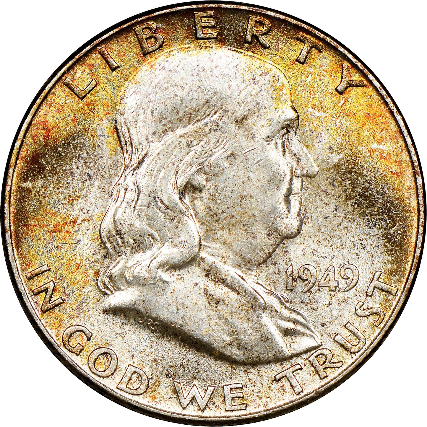 1949 Franklin Half Dollar 50C