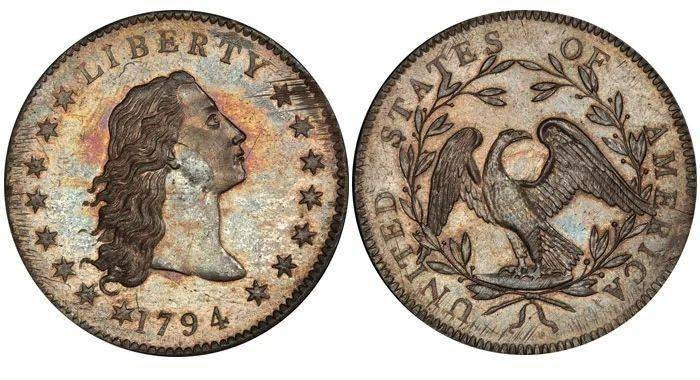 1794 Liberty Flowing Hair Silver Dollor