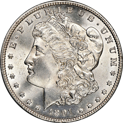 1891-CC Morgan Silver $1 Dollar