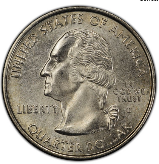 2004-D 25C Wisconsin Quarter Extra Leaf High