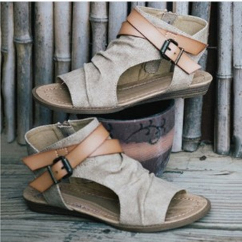 WHITE ROMAN 5 CM SANDALS