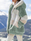 Women's Winter Warm Coat Contrasting Lamb Wool Padded Coat