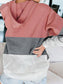 Color Block Hoodie Zipper Lace Hooded Womens Sweatshirt