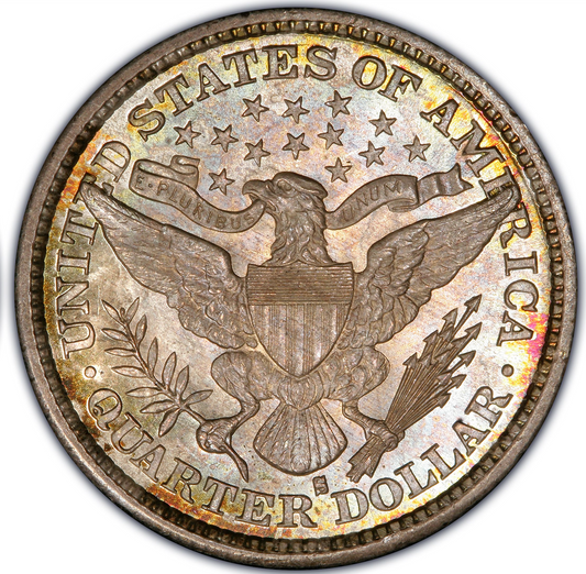 1894-S Barber Dime Quarter 25C Dollar