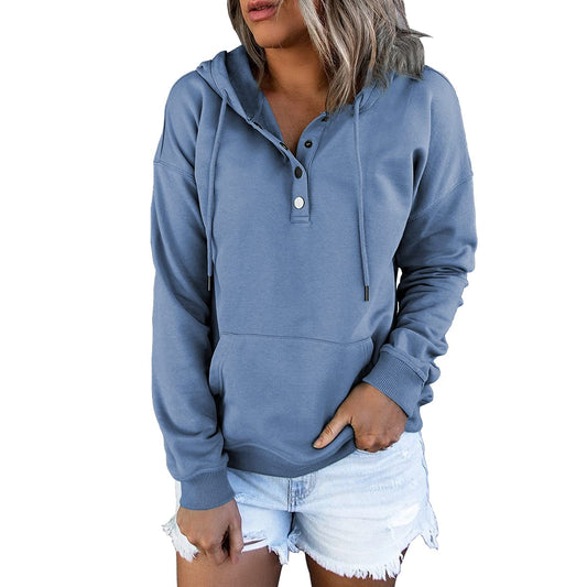 Women's Pullover Long Sleeve Hooded Sweatshirt