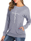 Faith Long Sleeve Round Neck Women's Long Shirt